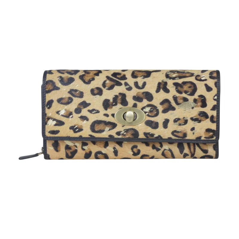 Ornate Leopard Print Wallet sold by Myra Bag