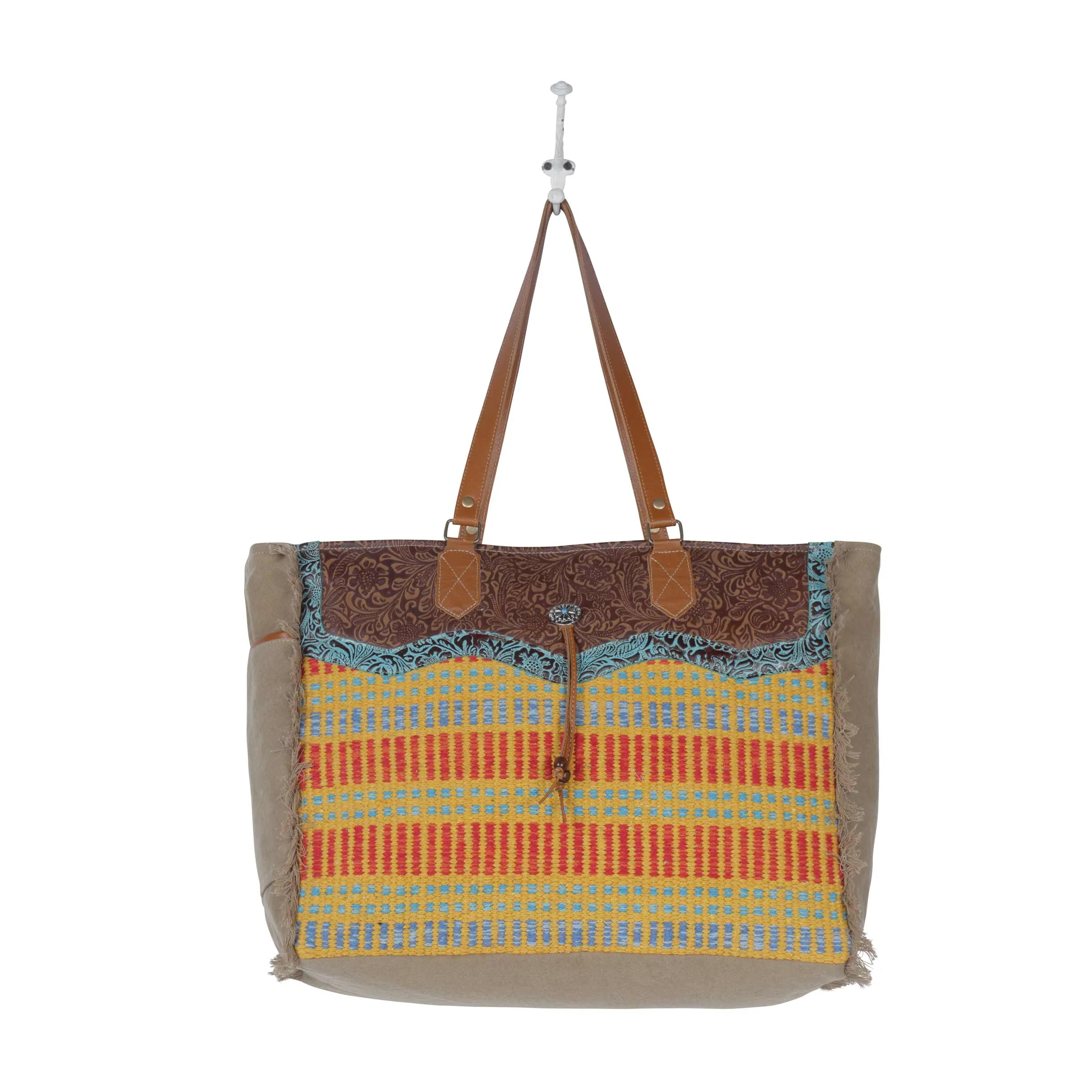 Jaune Weekender Bag sold by Myra Bag product image thumbnail 4