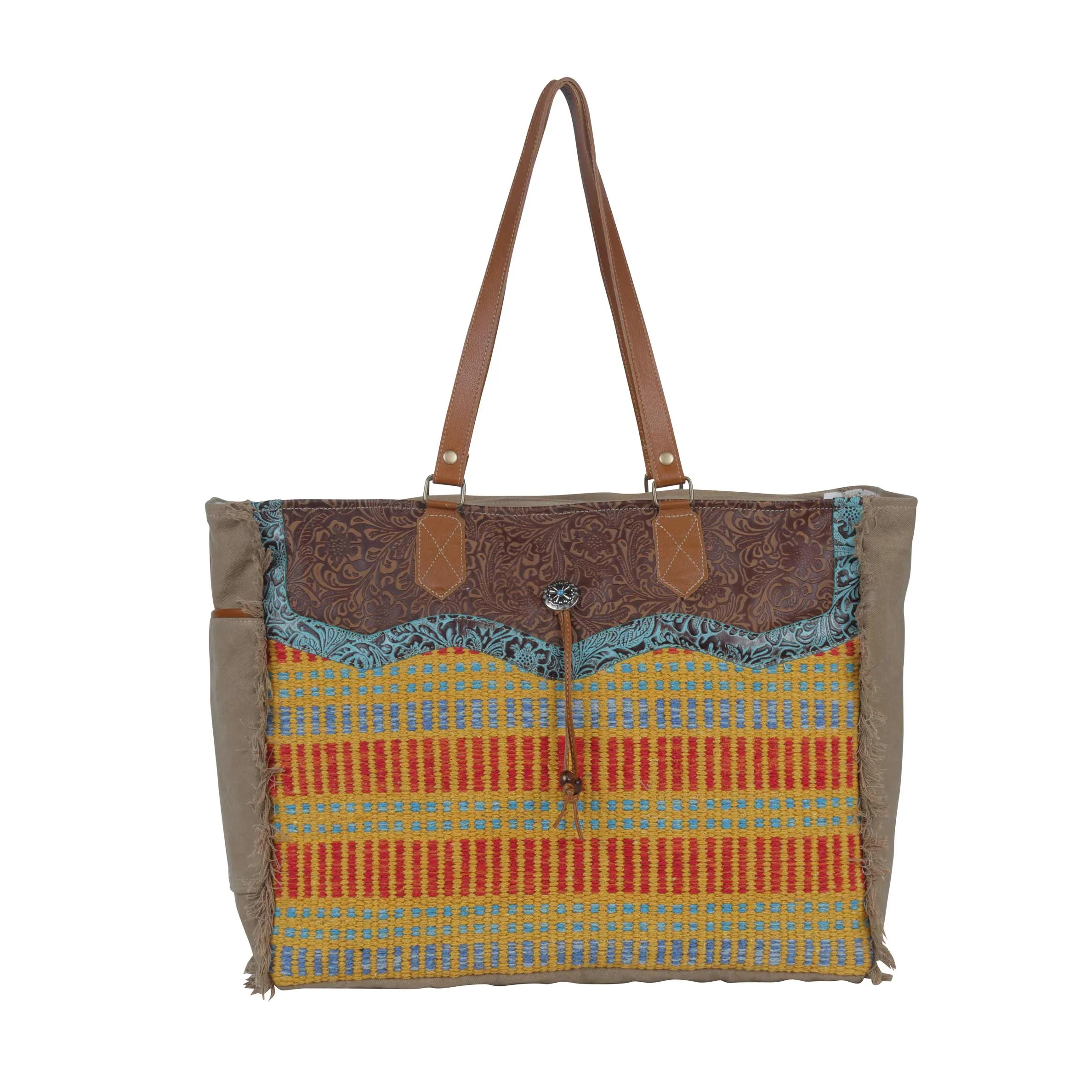 Jaune Weekender Bag sold by Myra Bag