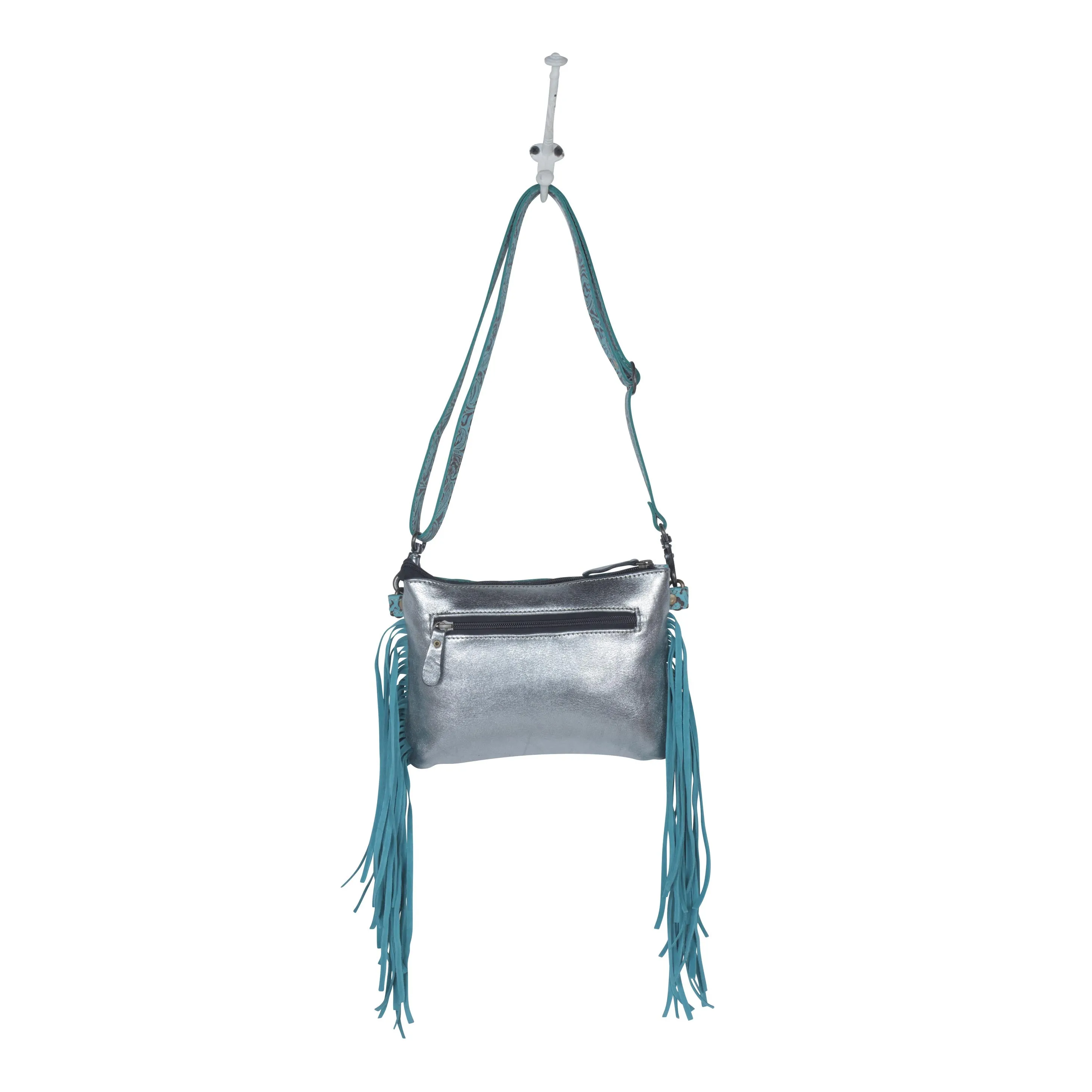 Exotic Azure Leather & Hairon Bag sold by Myra Bag product image thumbnail 5