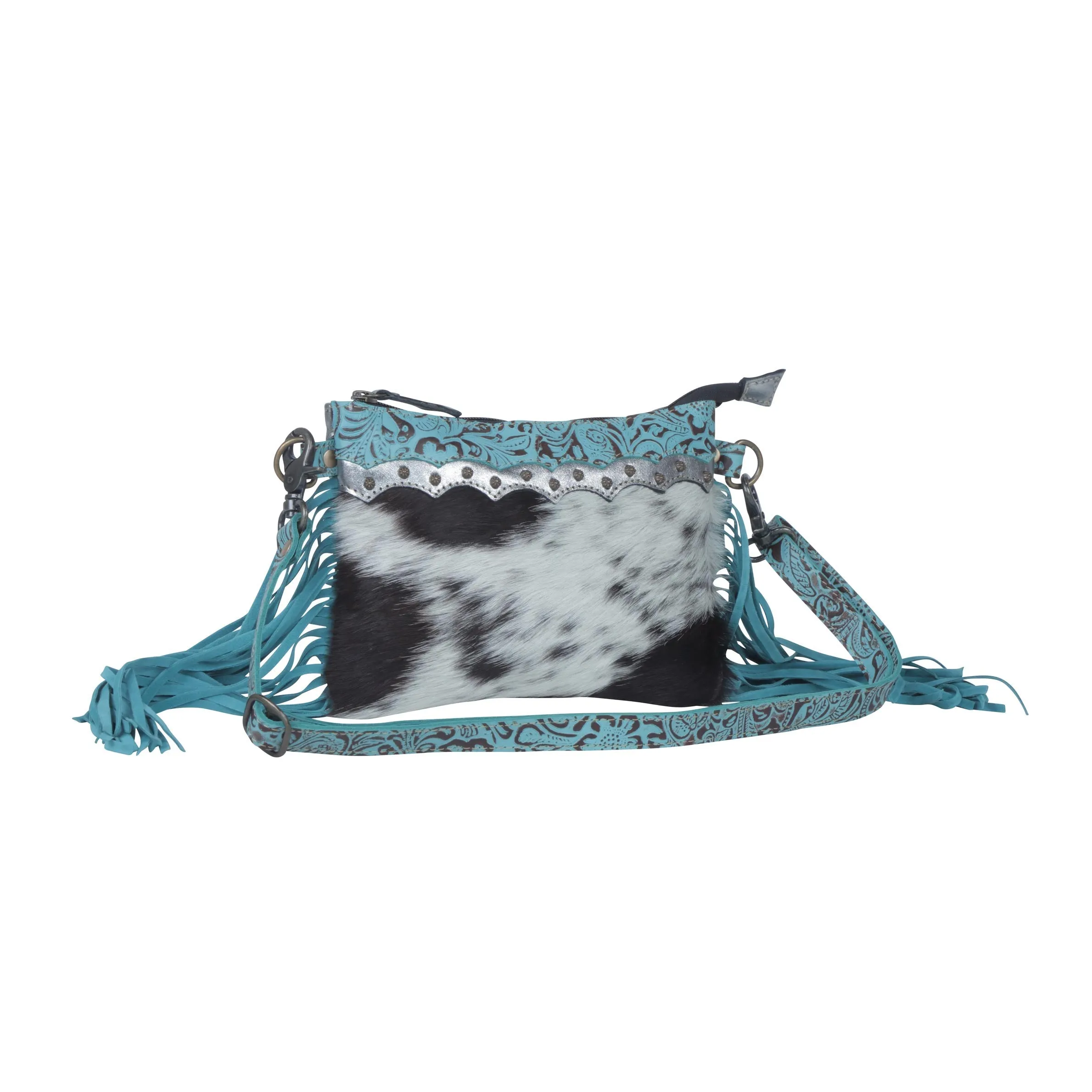 Exotic Azure Leather & Hairon Bag sold by Myra Bag product image thumbnail 2