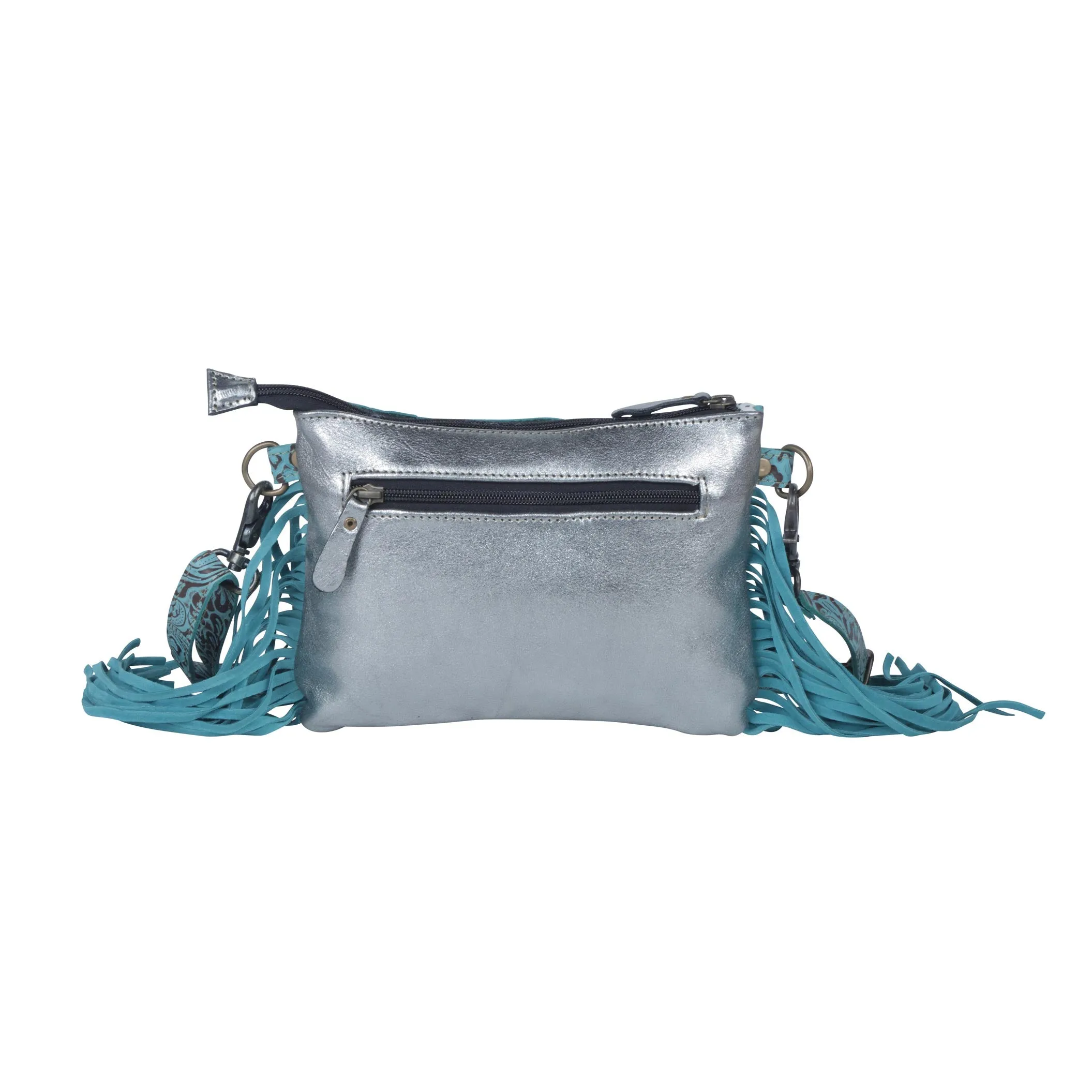 Exotic Azure Leather & Hairon Bag sold by Myra Bag product image thumbnail 3