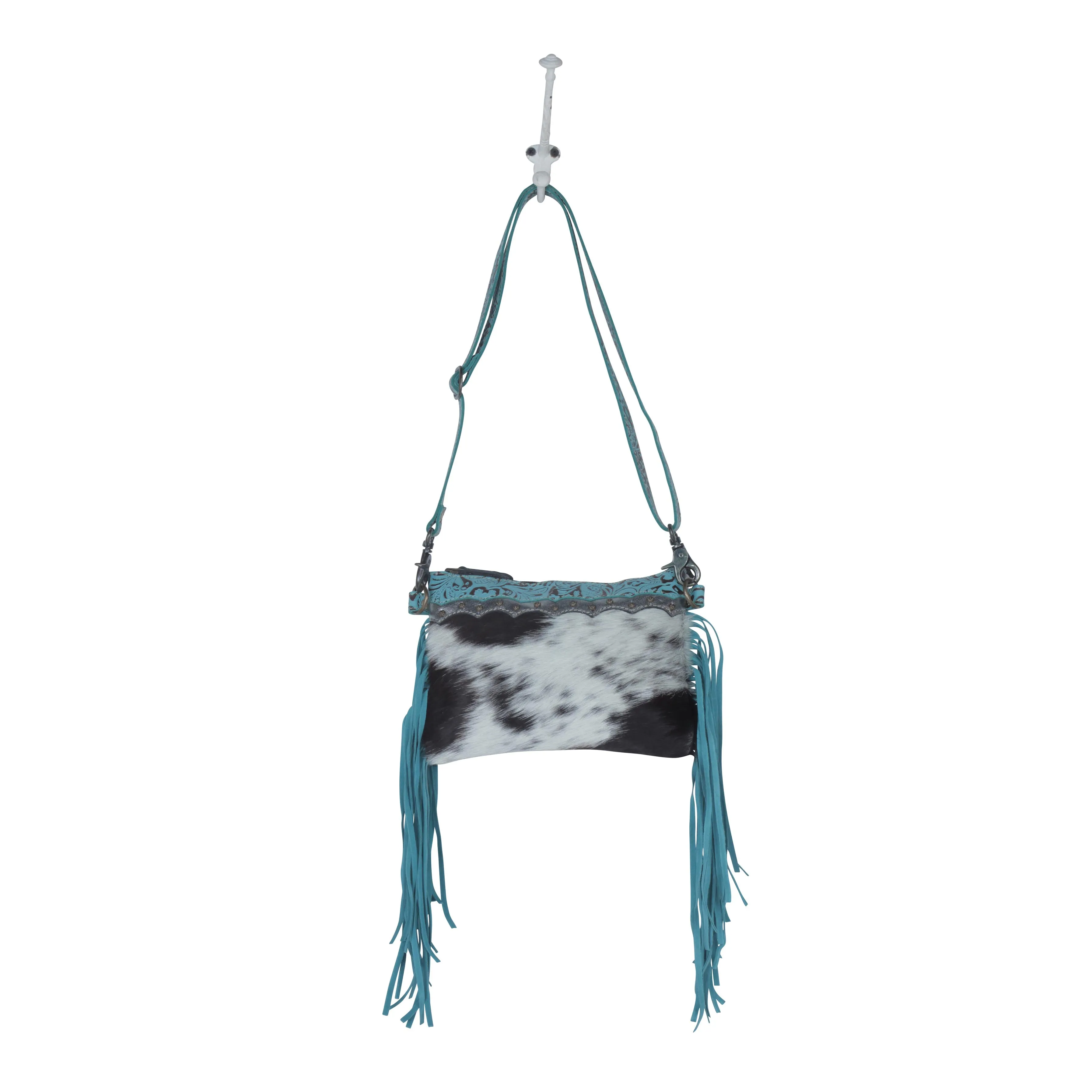 Exotic Azure Leather & Hairon Bag sold by Myra Bag product image thumbnail 4
