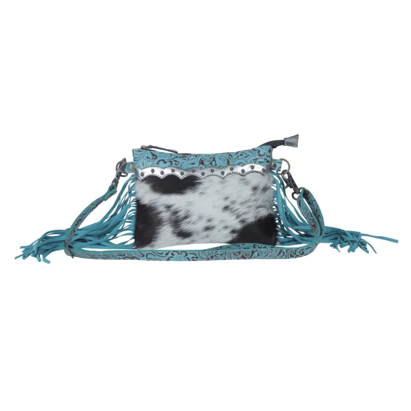 Exotic Azure  Leather & Hairon Bag sold by Myra Bag