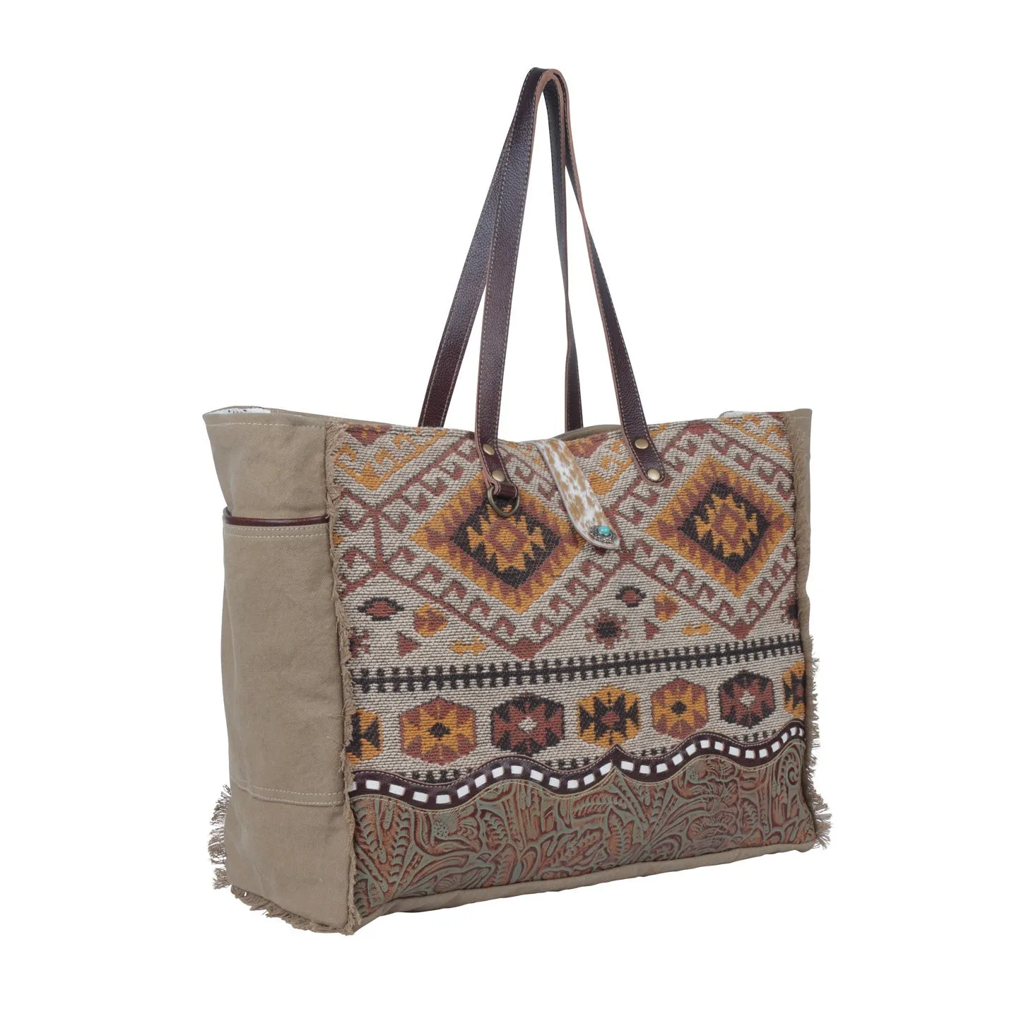 Aztecan Weekender Bag sold by Myra Bag product image thumbnail 2