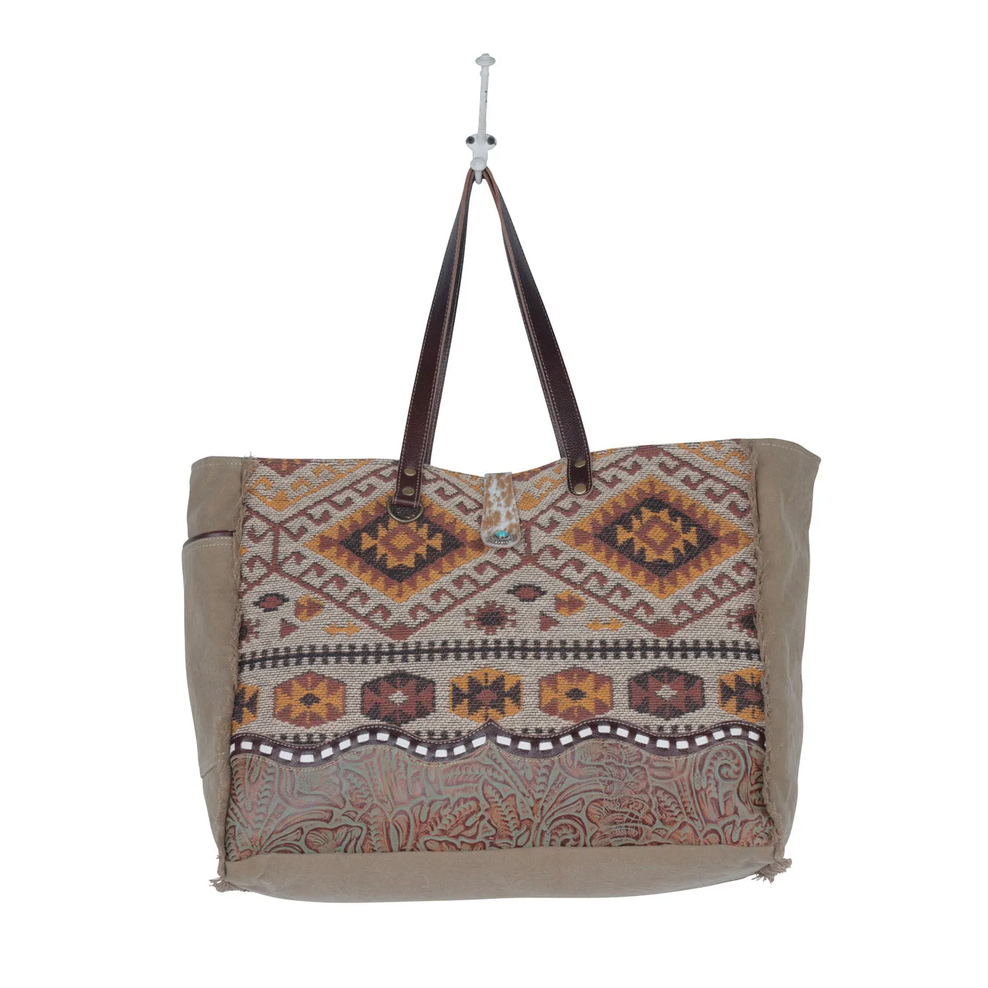 Aztecan Weekender Bag sold by Myra Bag product image thumbnail 4