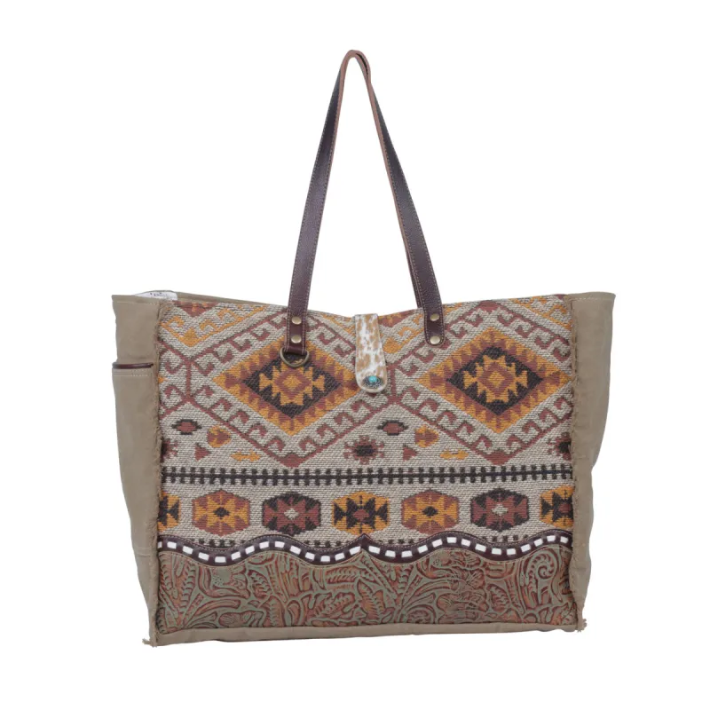 Aztecan  Weekender Bag sold by Myra Bag