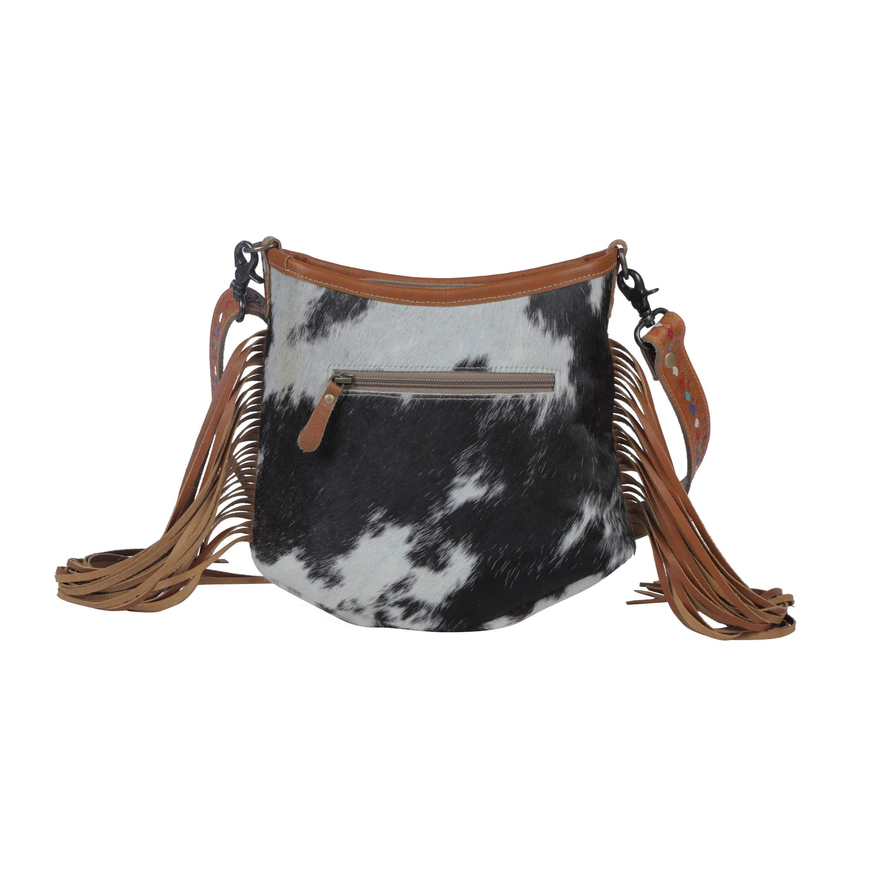 Brown Quilt Hand-Tooled Bag sold by Myra Bag product image thumbnail 3