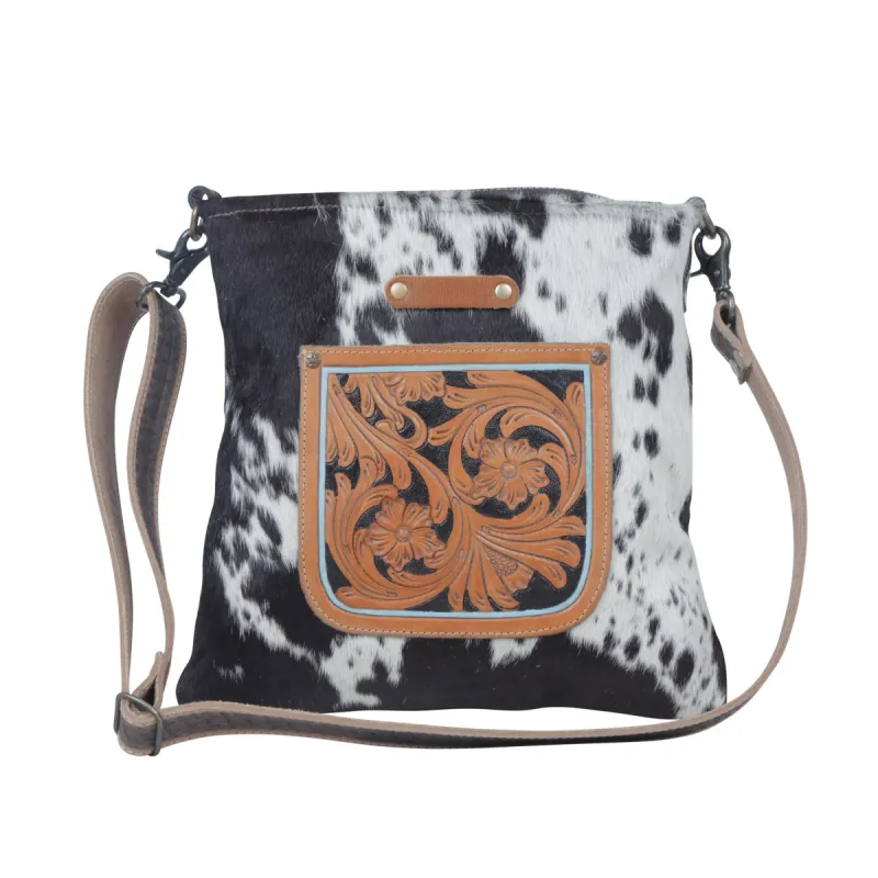 Flowering  Hand-Tooled Bag sold by Myra Bag