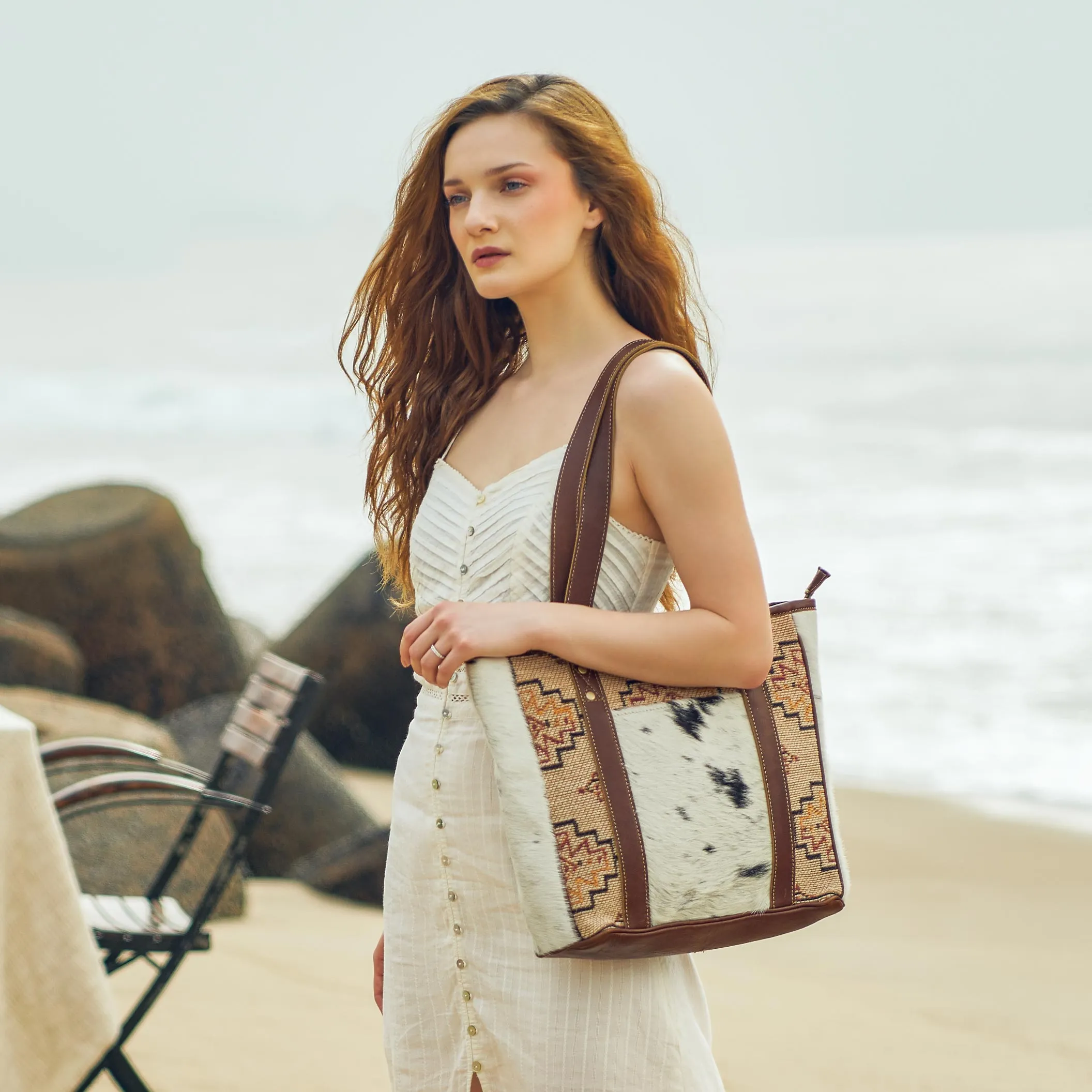 Sculptural Tote Bag sold by Myra Bag product image thumbnail 5