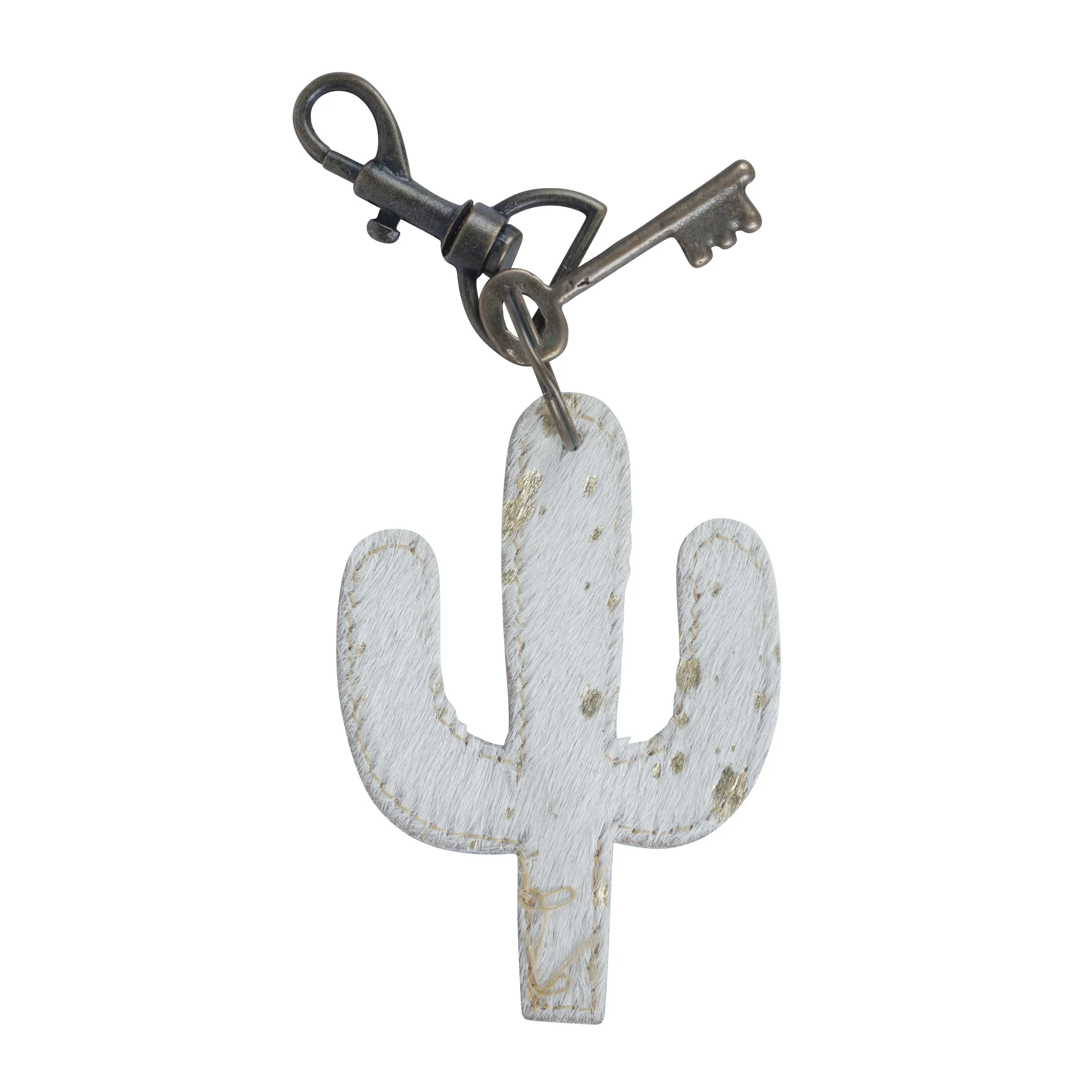 White Cactus Key Fob sold by Myra Bag product image thumbnail 2