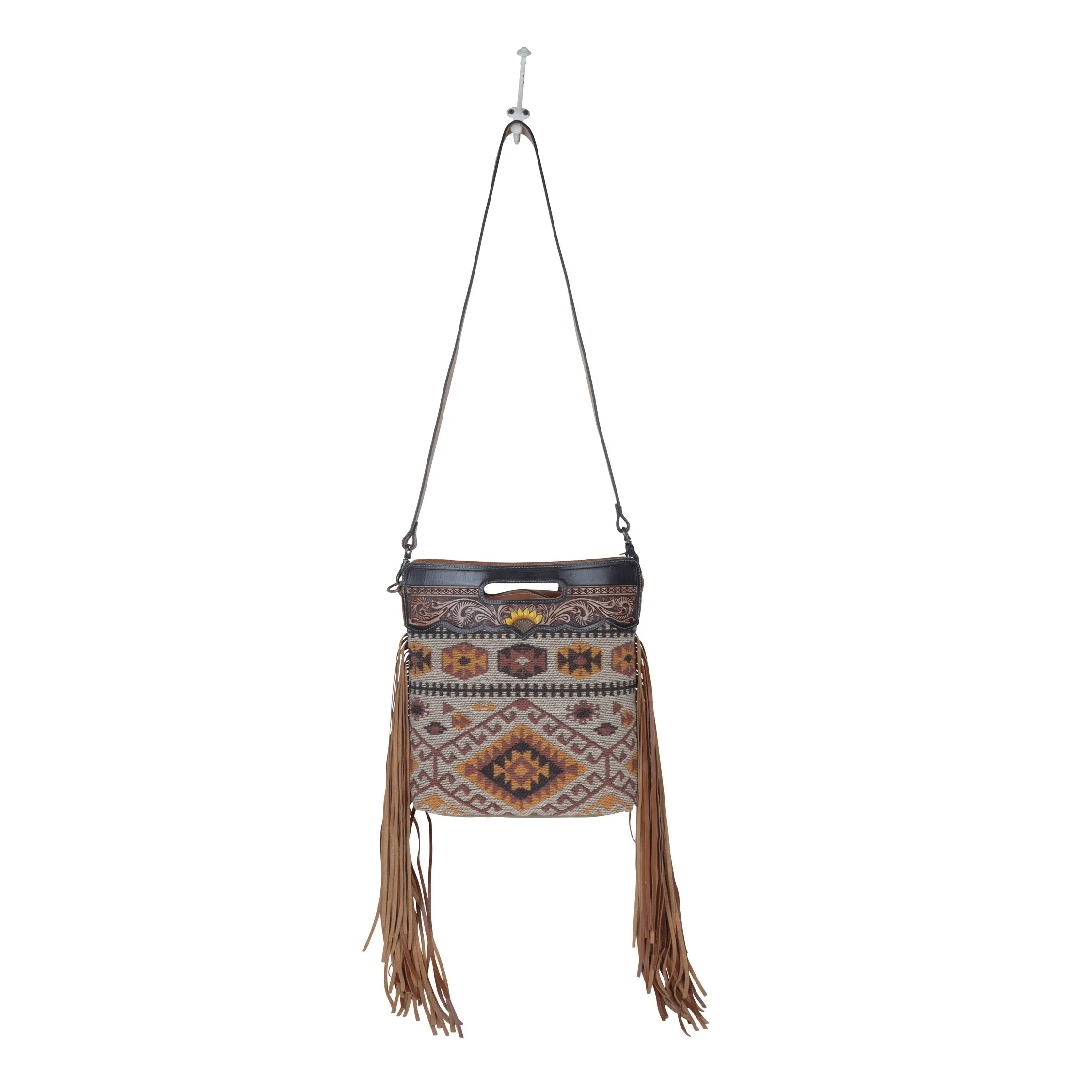 Helios Hand-Tooled Bag sold by Myra Bag product image thumbnail 5