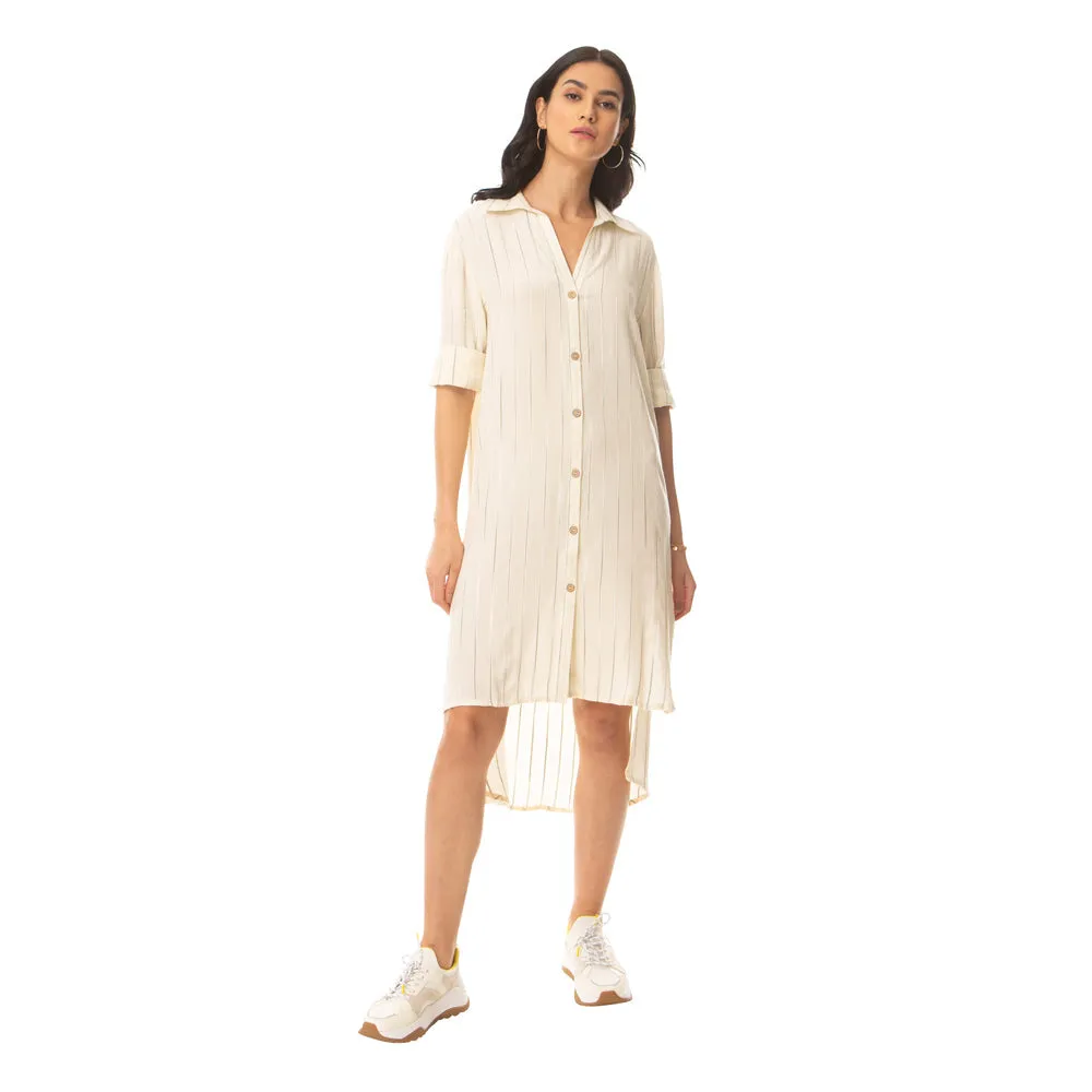 Strippy Collar Dress sold by Myra Bag product image thumbnail 5