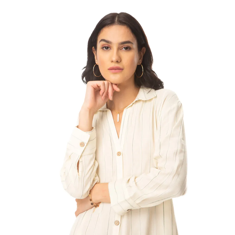 Strippy Collar Dress sold by Myra Bag product image thumbnail 2