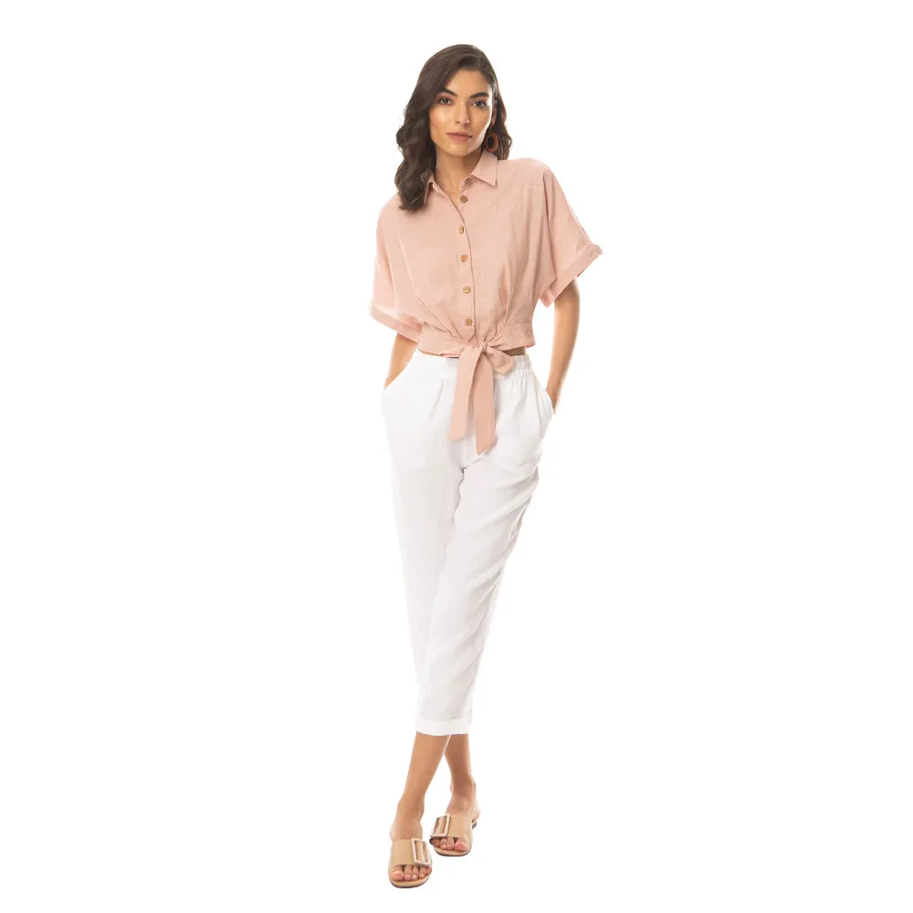 Peach Vegetable Dyed Shirt sold by Myra Bag product image thumbnail 5