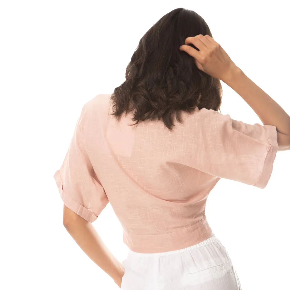 Peach Vegetable Dyed Shirt sold by Myra Bag product image thumbnail 3