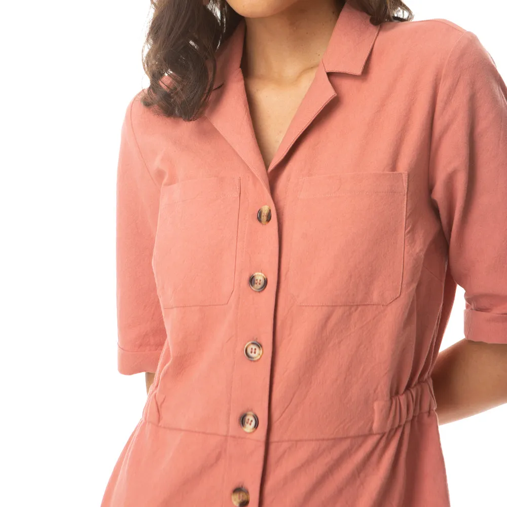 Pink Widow Collar Jumpsuit sold by Myra Bag product image thumbnail 4