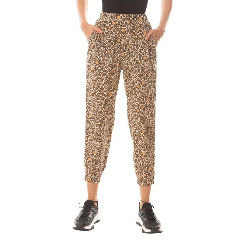 Leopard Bling Buttery Joggers sold by Myra Bag