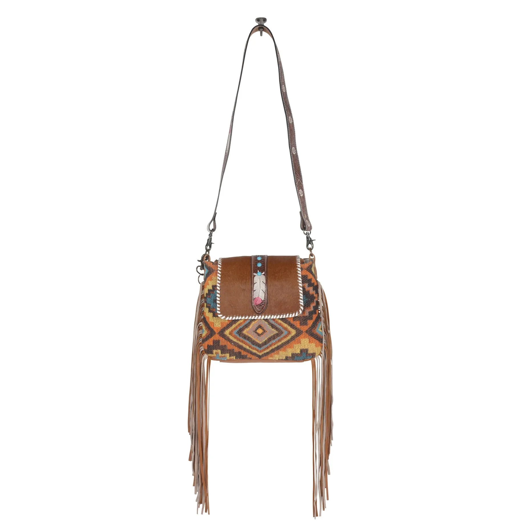 Beaded Frills Hand-Tooled Bag sold by Myra Bag product image thumbnail 4