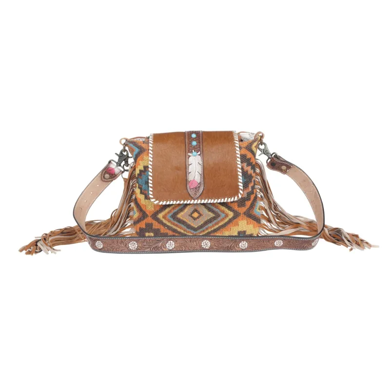 Beaded Frills Hand-Tooled Bag sold by Myra Bag