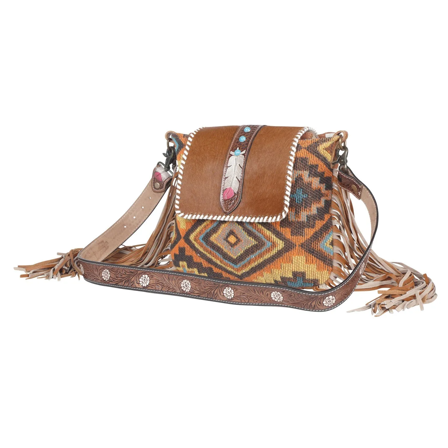 Beaded Frills Hand-Tooled Bag sold by Myra Bag product image thumbnail 2