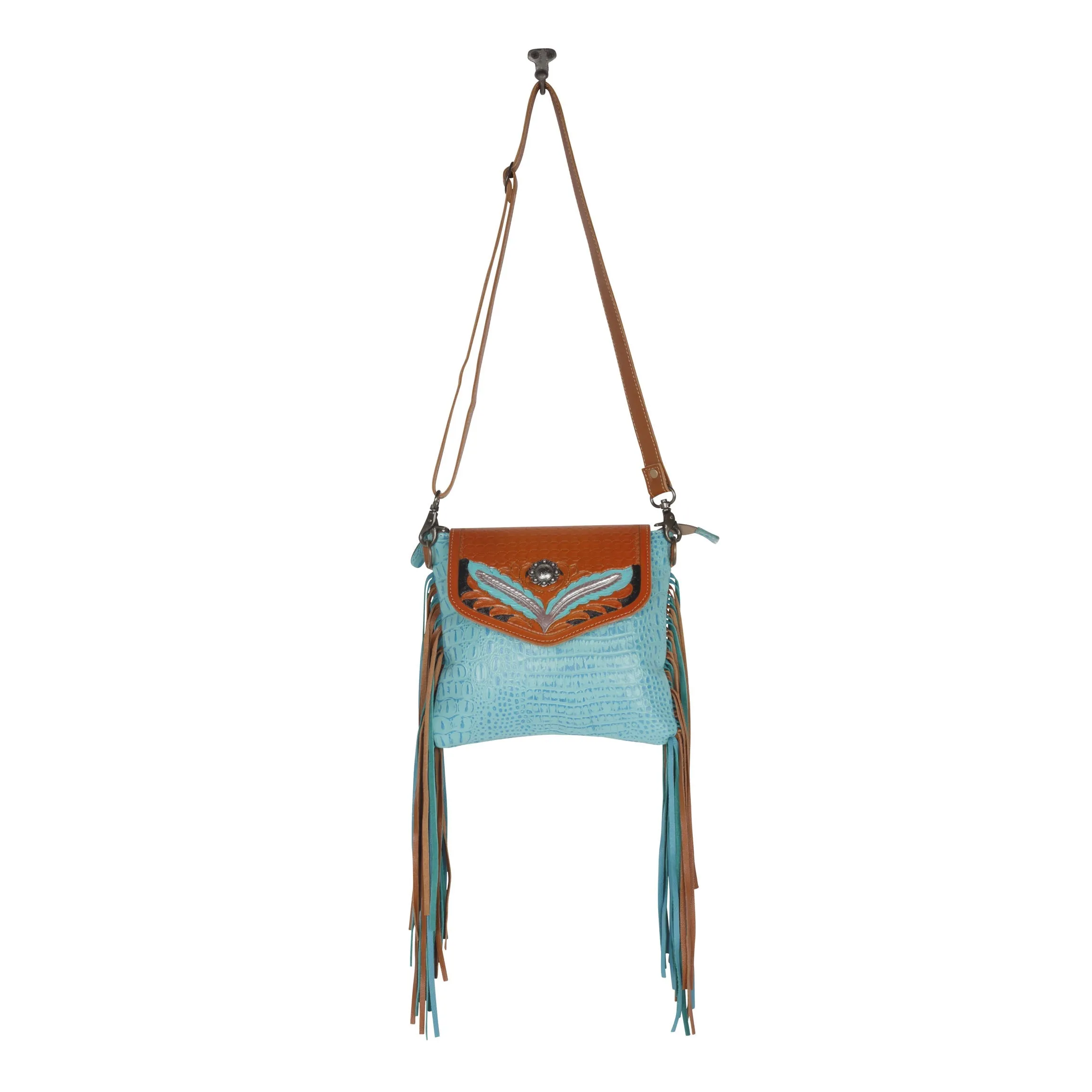 Blue Wings Hand-Tooled Bag sold by Myra Bag product image thumbnail 4