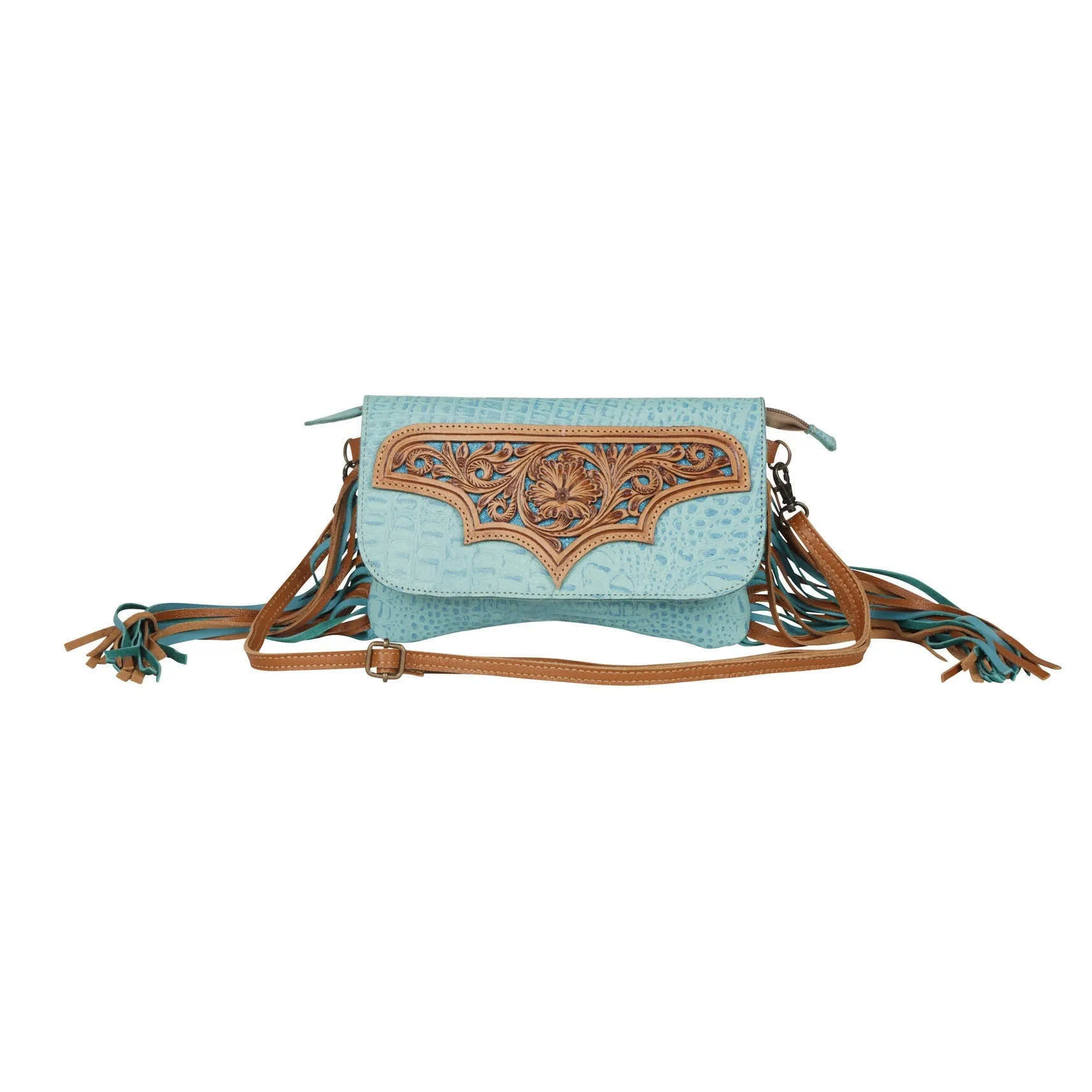 Heartsy Hand-Tooled Bag sold by Myra Bag