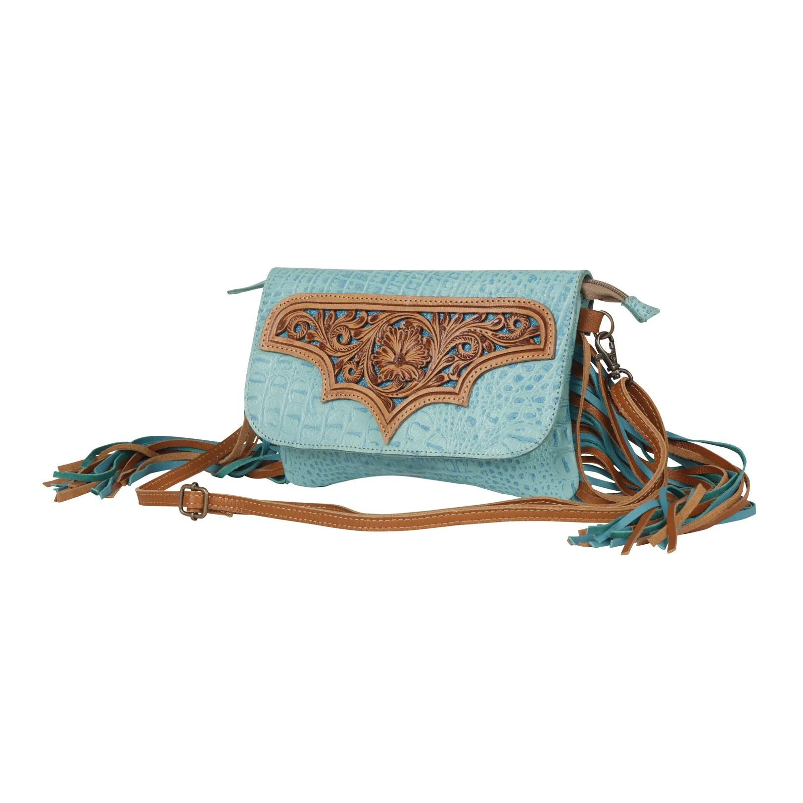 Heartsy Hand-Tooled Bag sold by Myra Bag product image thumbnail 2