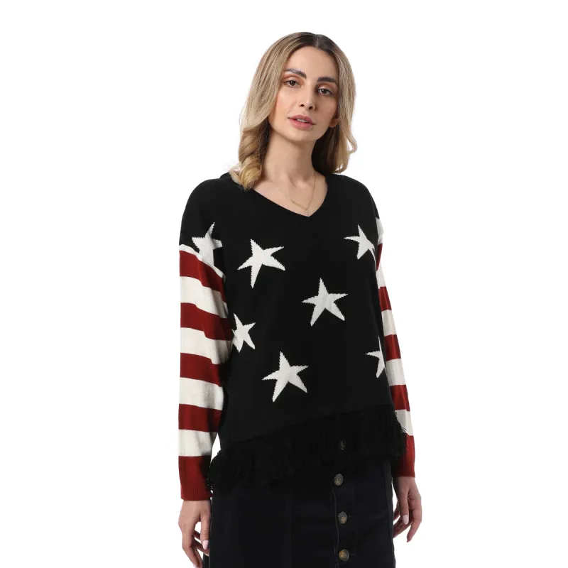 Wintech Fringe Sweater sold by Myra Bag