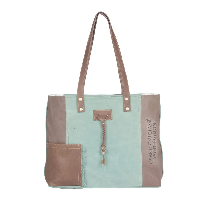 Caribbean Current Tote Bag. made by Myra Bag