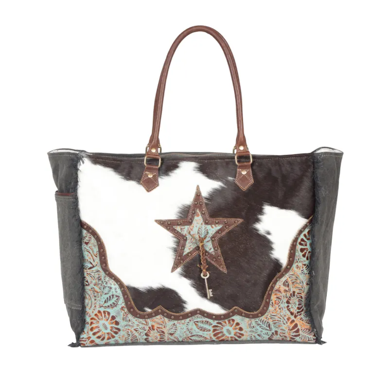 Asterias Canvas & Hairon Bag sold by Myra Bag