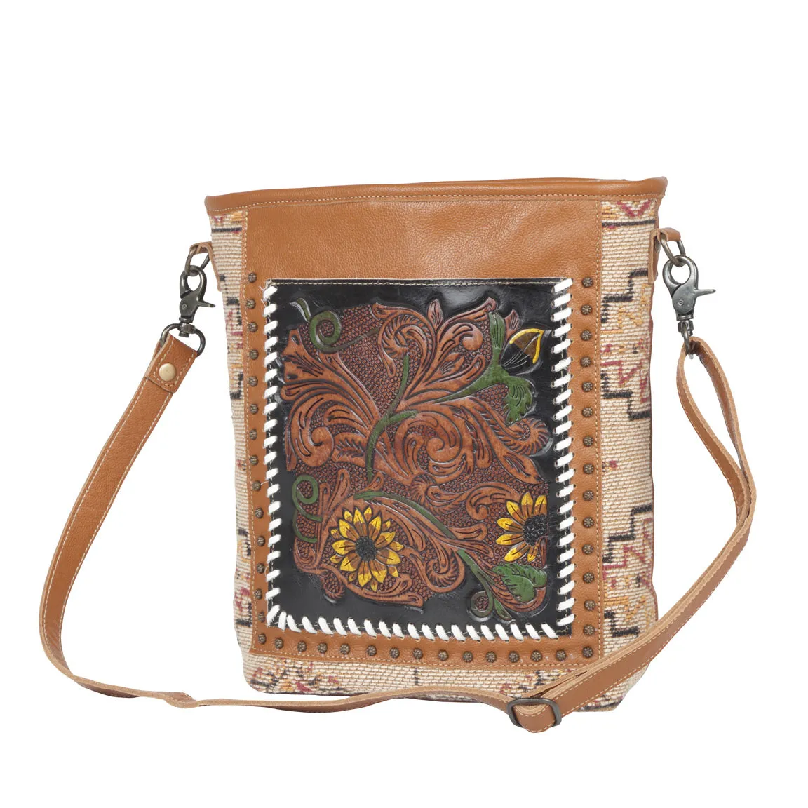 Floral Embers Hand-Tooled Bag sold by Myra Bag product image thumbnail 2