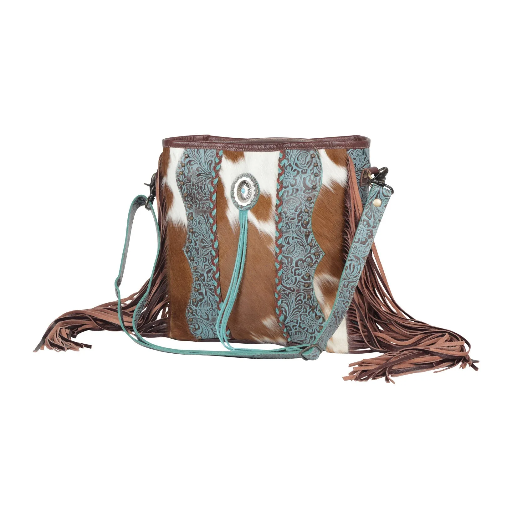Dendrite Leather & Hairon Bag sold by Myra Bag product image thumbnail 2