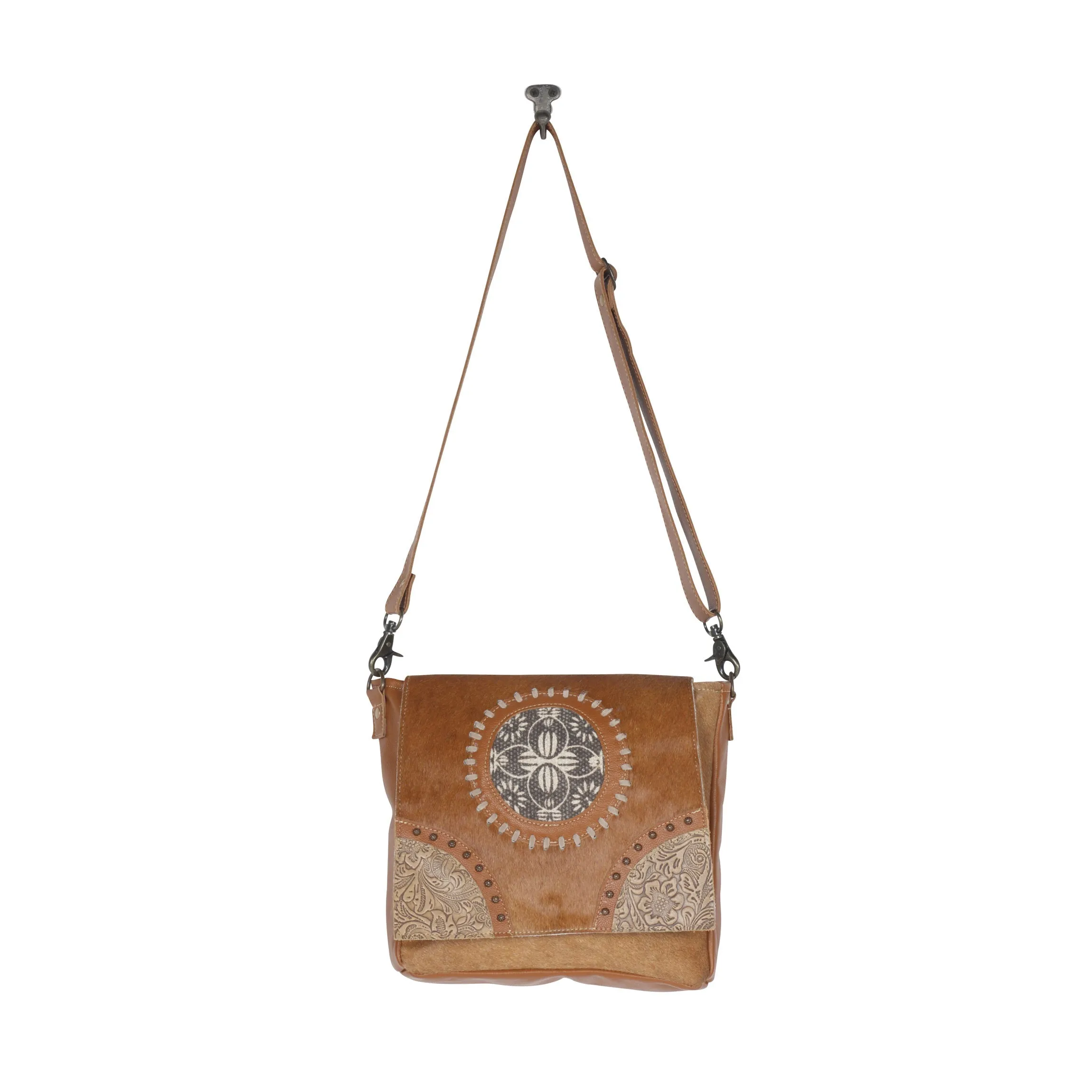Vintage Hues Leather & Hairon Bag sold by Myra Bag product image thumbnail 4