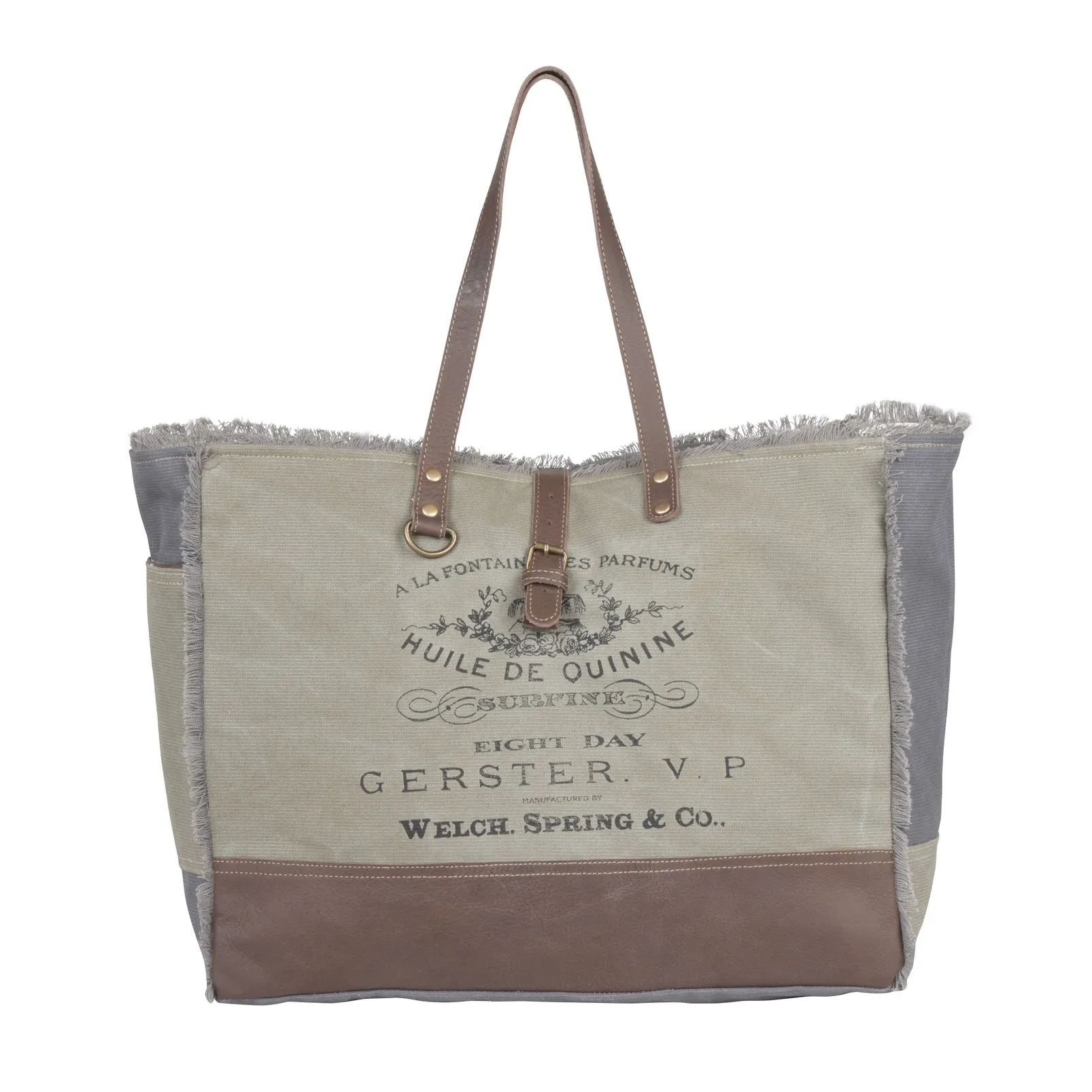 Cafe au lait Weekender Bag sold by Myra Bag