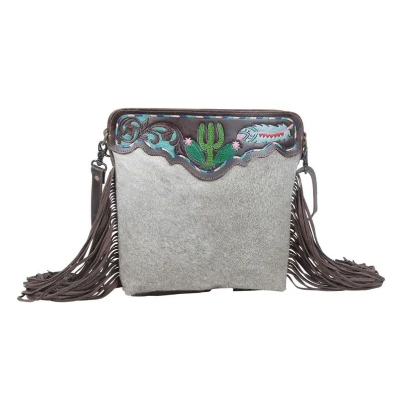 Crown Hand-Tooled Bag sold by Myra Bag