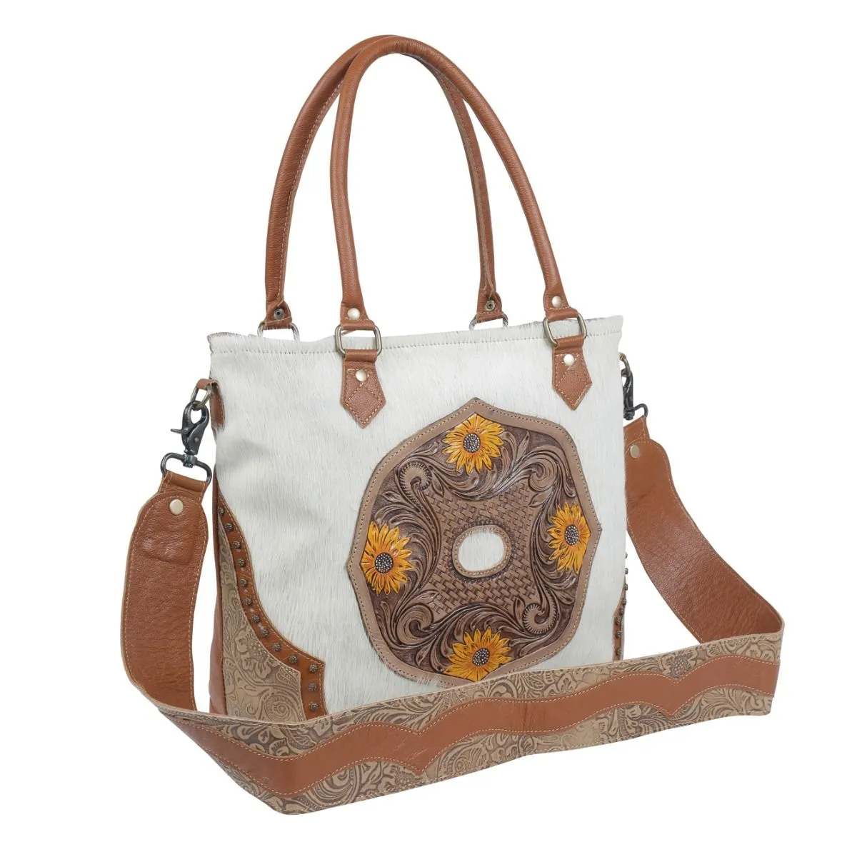 Burnished play Hand-Tooled Bag sold by Myra Bag product image thumbnail 2
