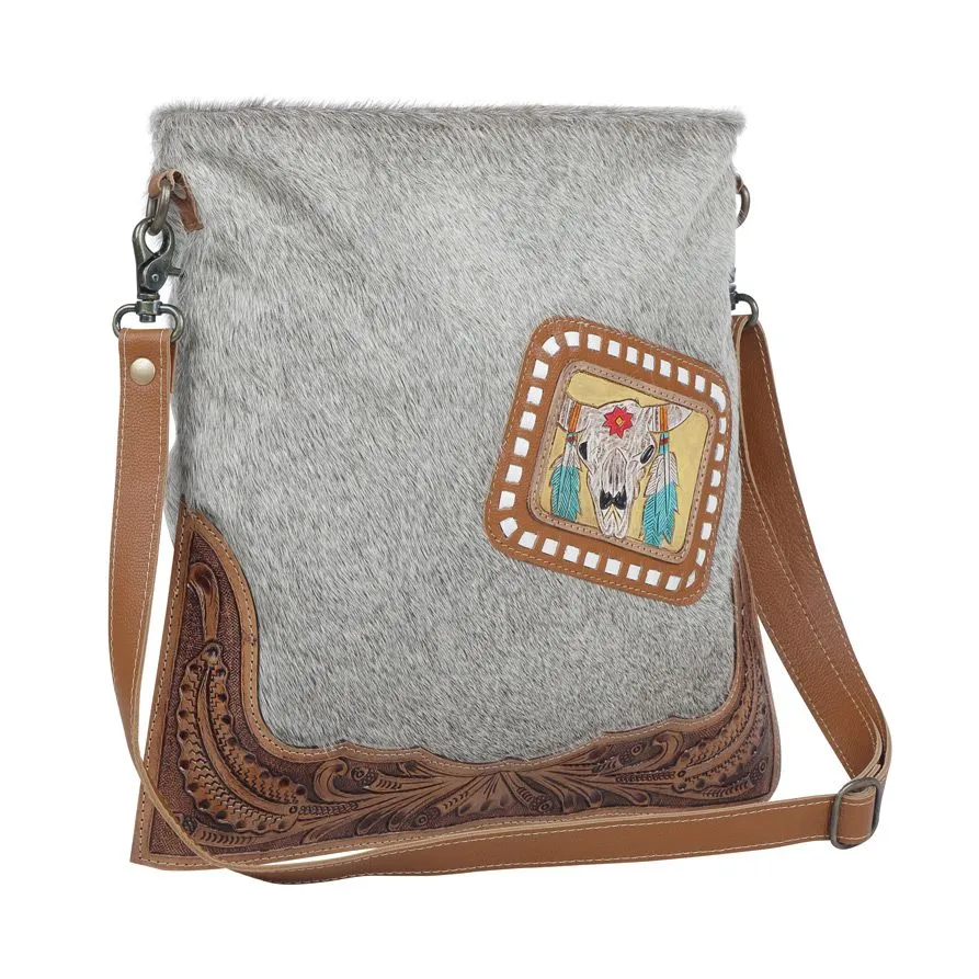 Khadi Hand-Tooled Bag sold by Myra Bag product image thumbnail 2