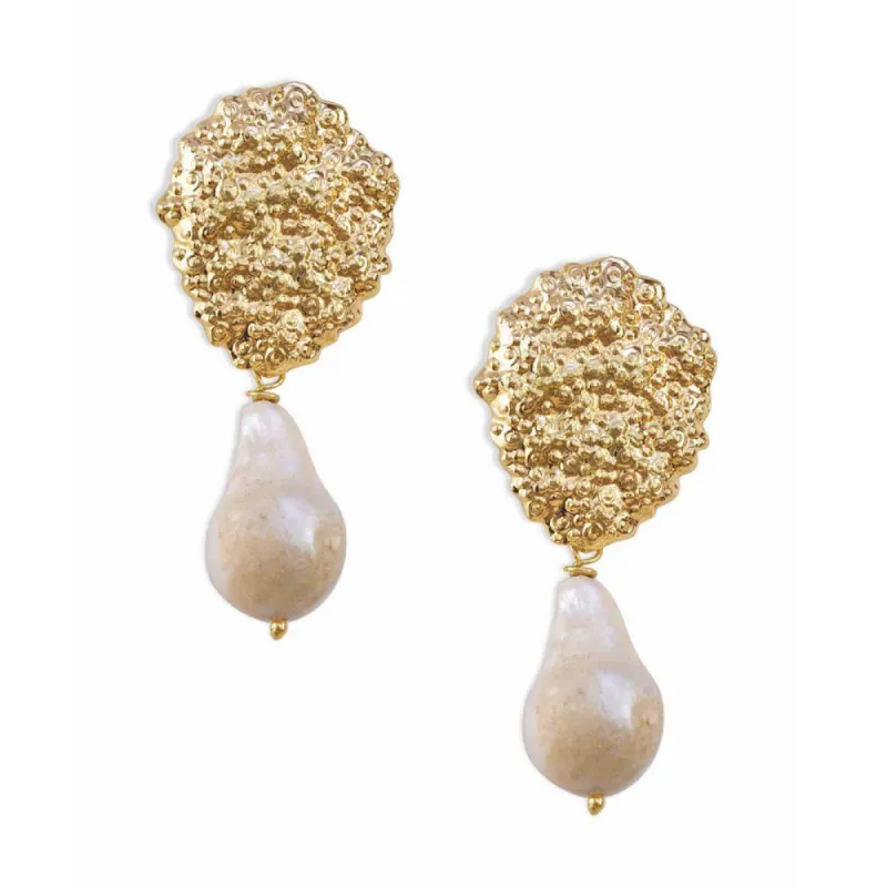 Arctic Pearl Earring sold by Myra Bag
