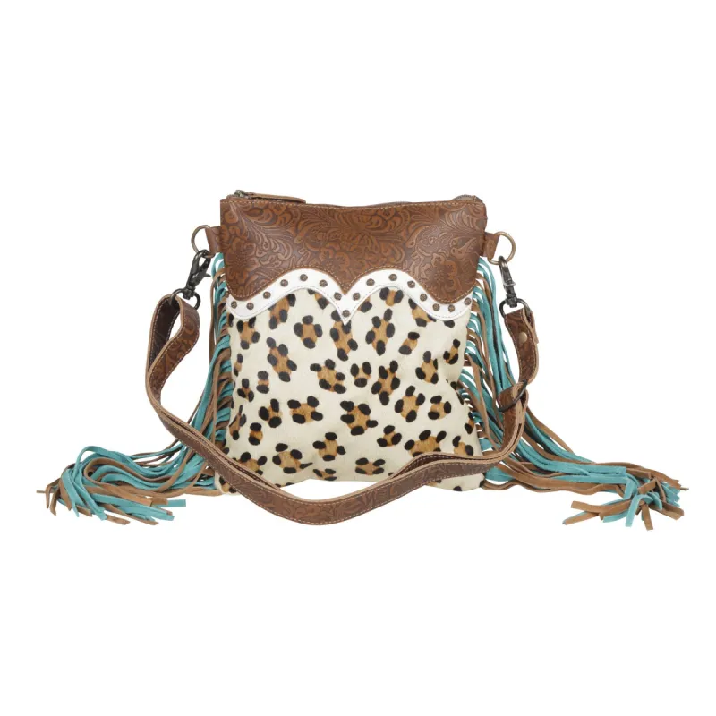 Earth prints Leather & Hairon Bag sold by Myra Bag