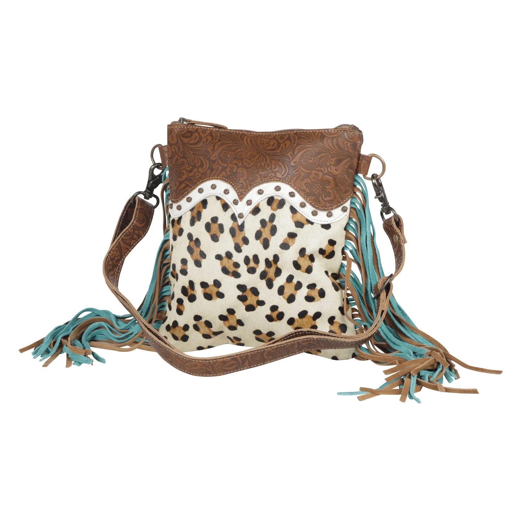Earth prints Leather & Hairon Bag sold by Myra Bag product image thumbnail 2