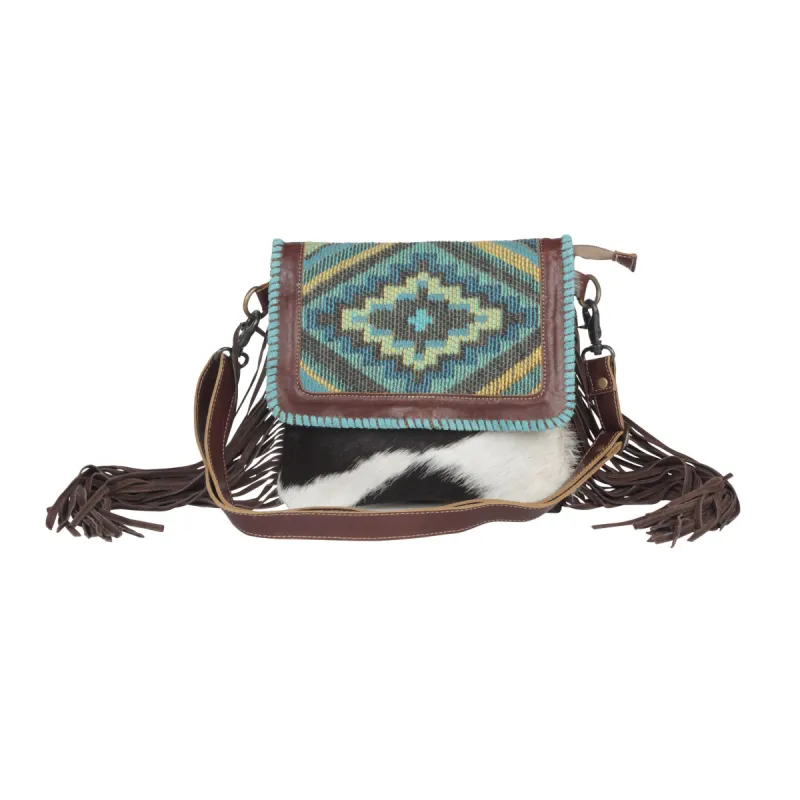 Wild West Boho Leather & Hairon Bag sold by Myra Bag
