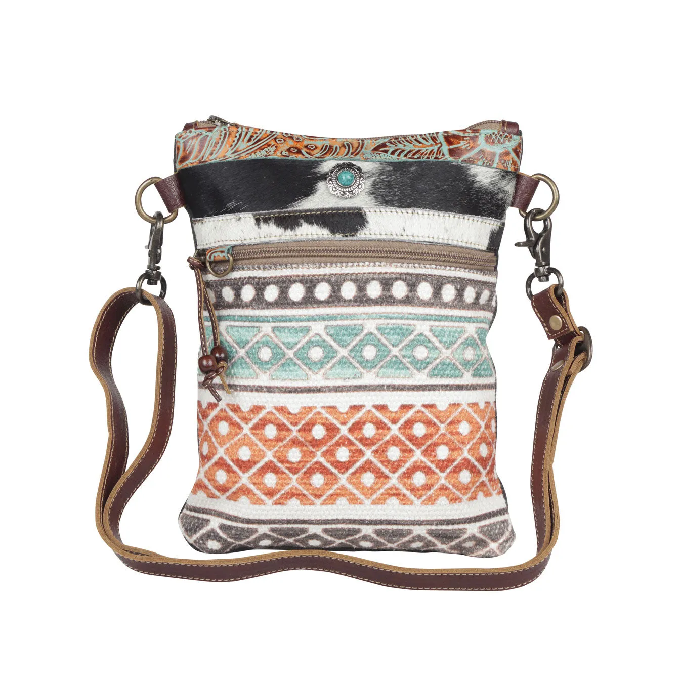 Funky chrome Prints Small & Crossbody Bag sold by Myra Bag