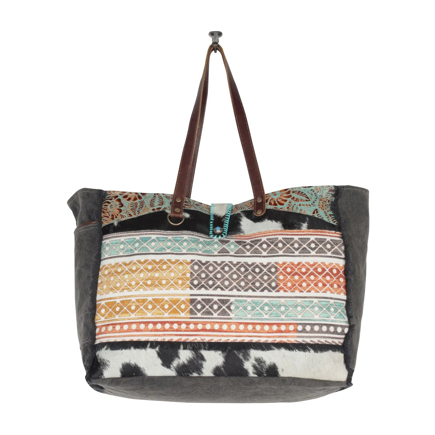 Earthly tones Weekender Bag sold by Myra Bag product image thumbnail 4