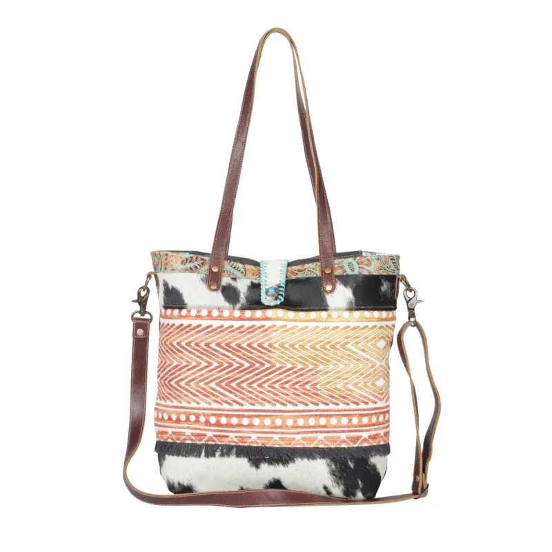 Fading Vermillion Tote Bag sold by Myra Bag
