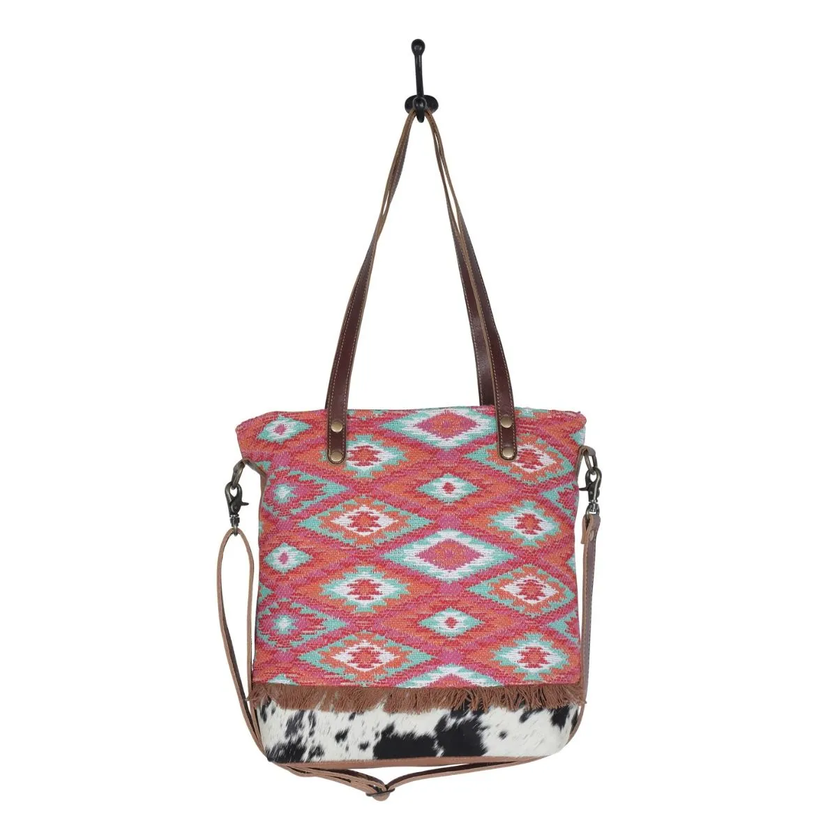 Pink Charm Tote Bag sold by Myra Bag product image thumbnail 5