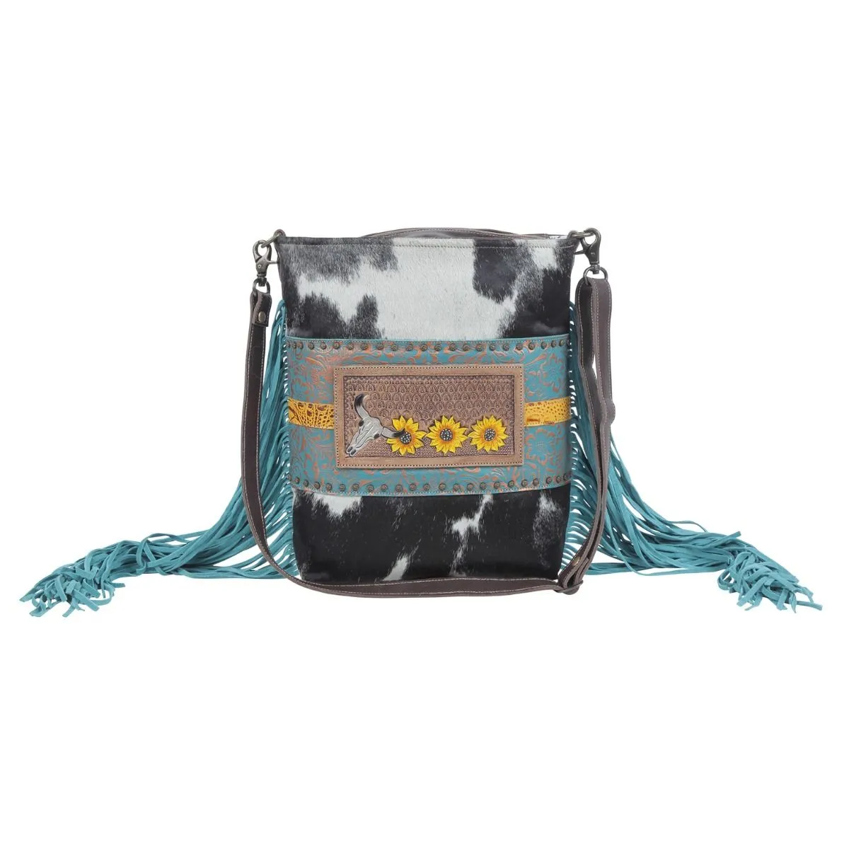 Cyber Line Hand-Tooled Bag sold by Myra Bag