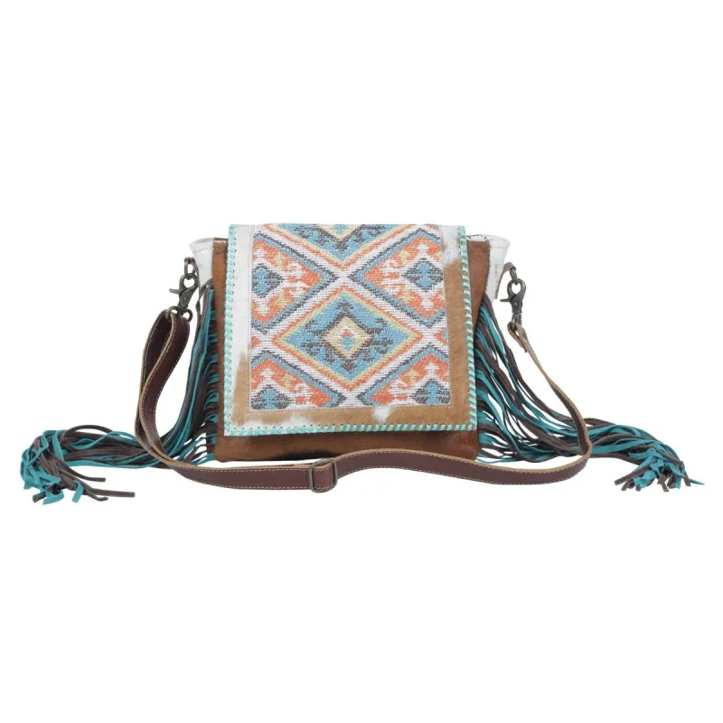 Rangoli Leather & Hairon Bag sold by Myra Bag