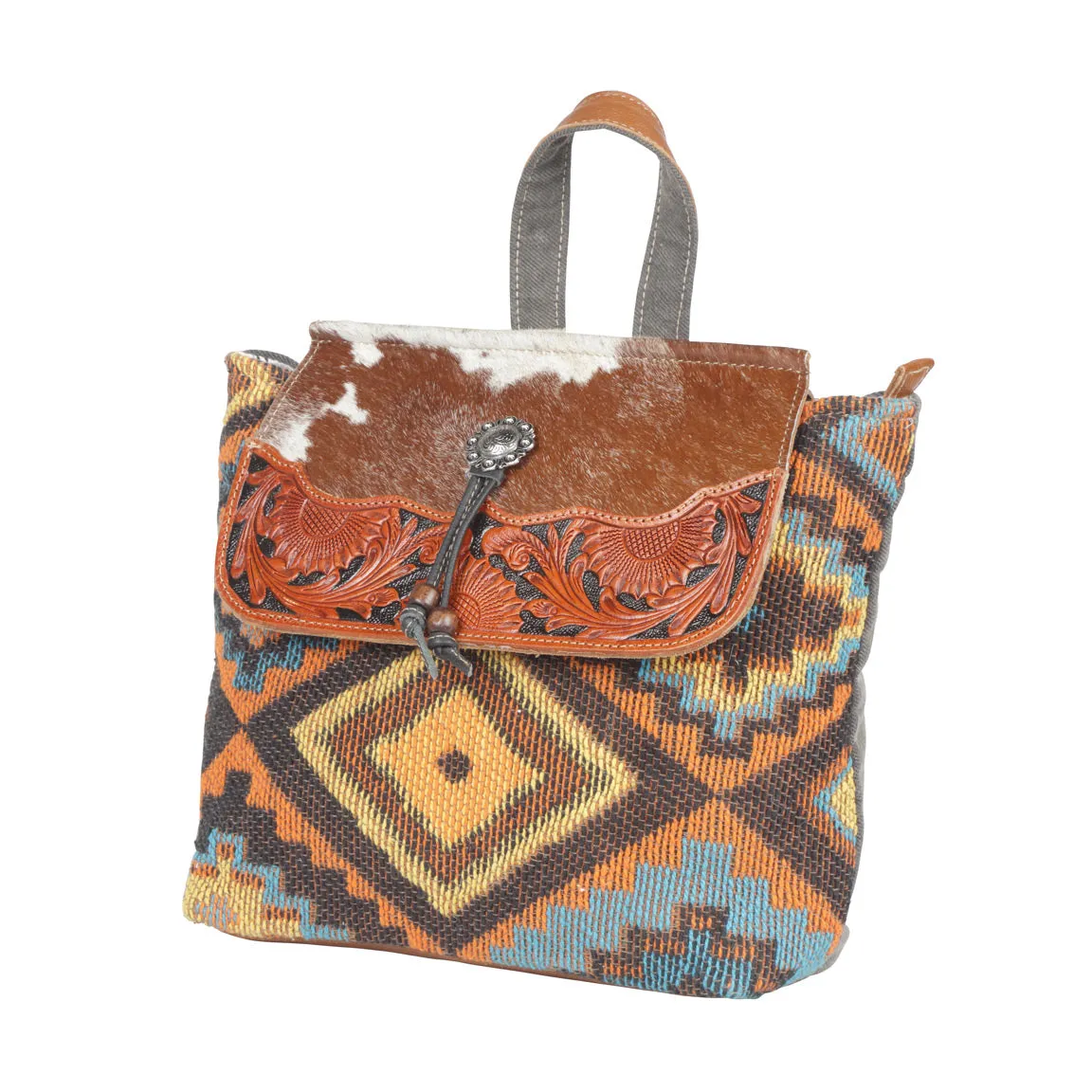 Burnt Umber Backpack Bag sold by Myra Bag product image thumbnail 2