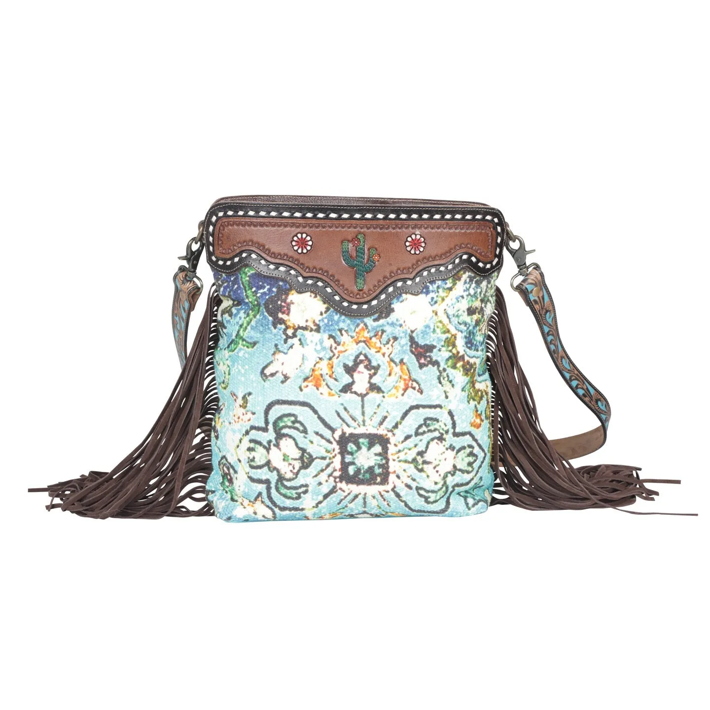 Idealistic Hand-Tooled Bag sold by Myra Bag product image thumbnail 3